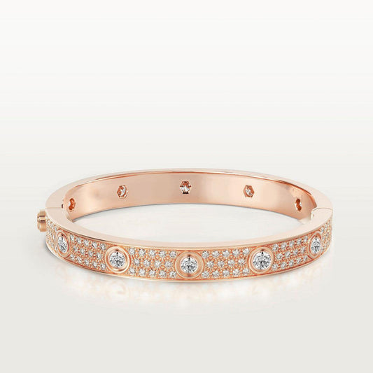 [Eterna Jewels]LOVE BRACELET 6.1MM DIAMOND-PAVED 10 BIG DIAMONDS