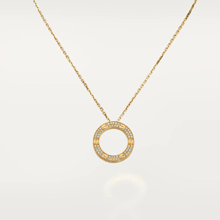 [Eterna Jewels]ラヴネックレス アジャスタブル ローズゴールド