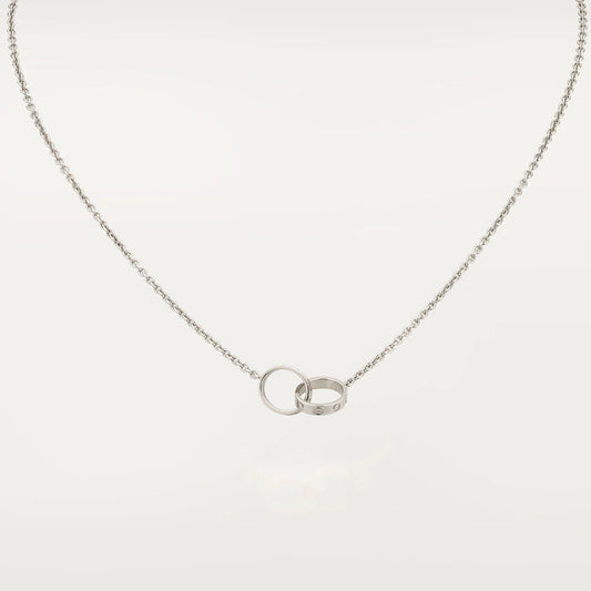 [Eterna Jewels]LOVE-HALSKETTE ROSÉGOLD UND SILBER
