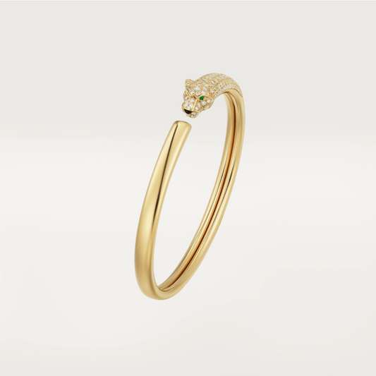 [Eterna Jewels]PANTHER GOLD DIAMANT OFFENER ARMBAND