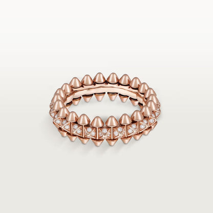 [Eterna Jewels]CLASH 6.4MM SMALL FULL DIAMOND RING
