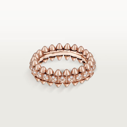 [Eterna Jewels]CLASH 6.4MM SMALL FULL DIAMOND RING