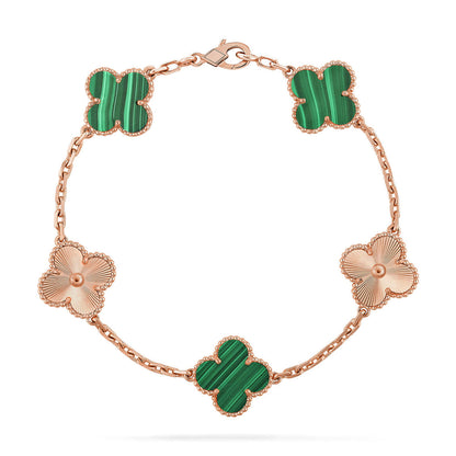 [Eterna Jewels] KLEEBRIEF 5 MOTIV MALACHIT-ARMBANDKOLLEKTION