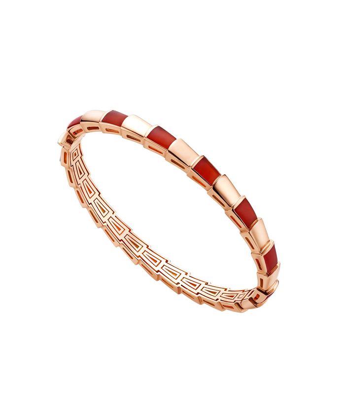 [Eterna Jewels]SCHLANGENARMBAND ROSÉGOLD RUBELLIT