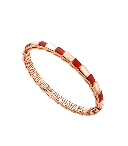 [Eterna Jewels]SCHLANGENARMBAND ROSÉGOLD RUBELLIT