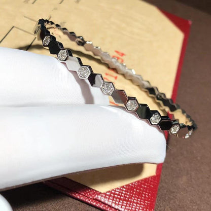 [Eterna Jewels]ビーラブ シルバー ダイヤモンドブレスレット