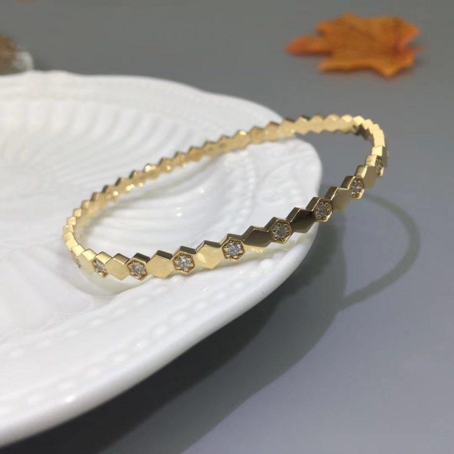 [Eterna Jewels]ビーラブゴールドダイヤモンドブレスレット