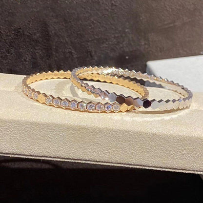 [Eterna Jewels]ビーラブゴールドブレスレット フルダイヤモンド