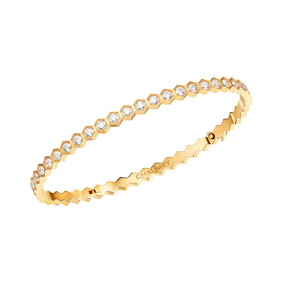 [Eterna Jewels]ビーラブゴールドブレスレット フルダイヤモンド