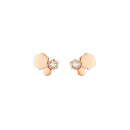 [Eterna Jewels]BEE LOVE ROSÉGOLD DIAMANT OHRRINGE