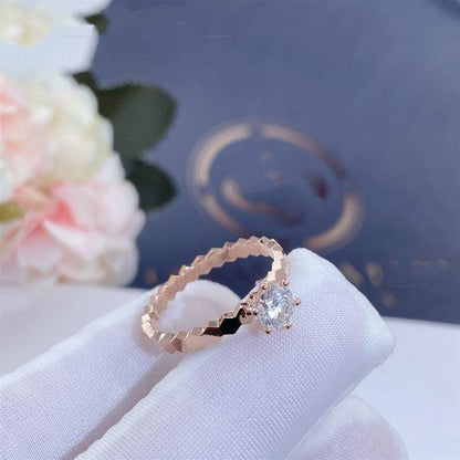 [Eterna Jewels]BEE LOVE RING ROSÉGOLD 1 DIAMANT