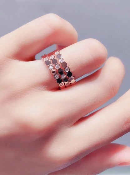 [Eterna Jewels]BEE LOVE RING ROSÉGOLD DIAMANT