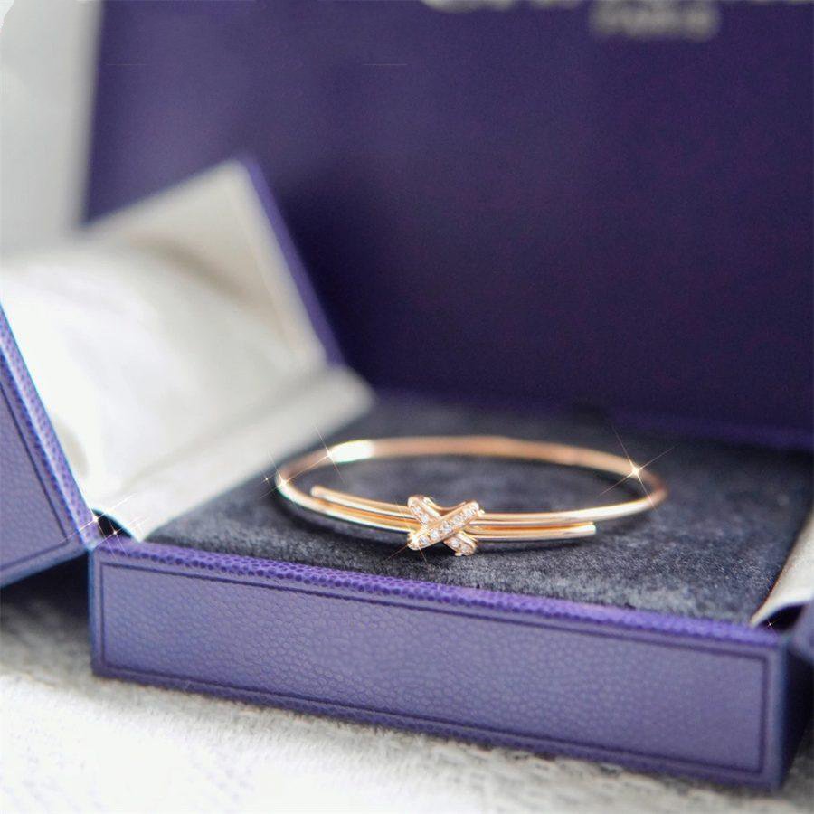 [Eterna Jewels]ピンクゴールドダイヤモンドブレスレットセット