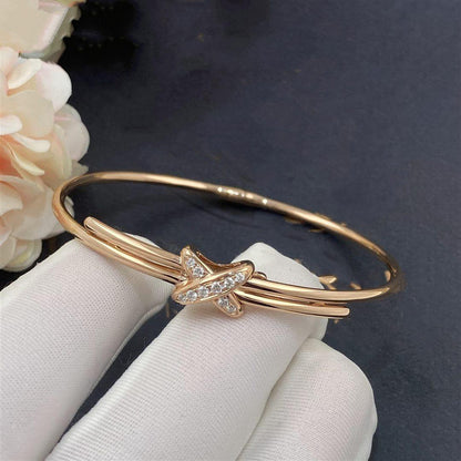 [Eterna Jewels]ピンクゴールドダイヤモンドブレスレットセット