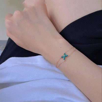 [Eterna Jewels]JEUX ARMBAND MALACHIT ROTGOLD 1 DIAMANT