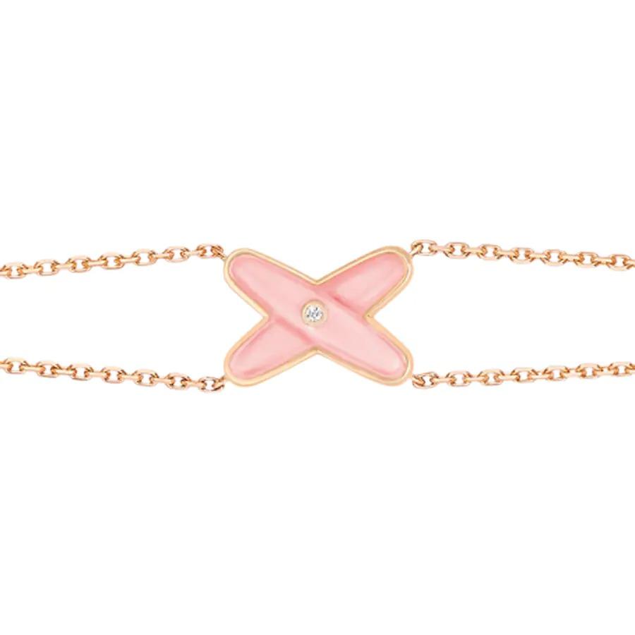 [Eterna Jewels]JEUX ARMBAND ROSA PERLMUTT ROSÉGOLD 1 DIAMANT
