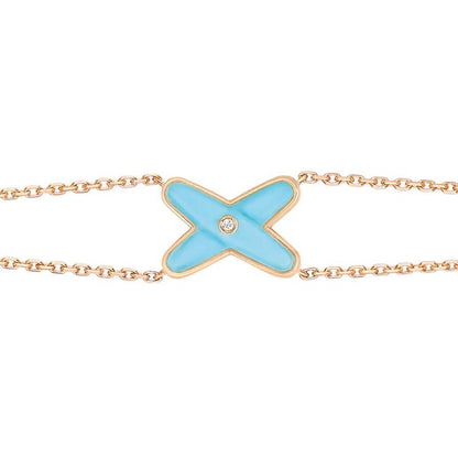[Eterna Jewels]JEUX BRACELET TÜRKIS ROSEGOLD 1 DIAMANT