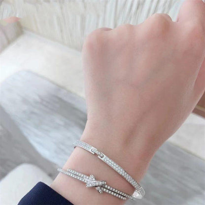 [Eterna Jewels]ARMBAND-SET DIAMONDS SILBER