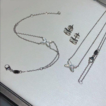 [Eterna Jewels]JEUX ARMBAND WEISS MOP SILBER 1 DIAMANT