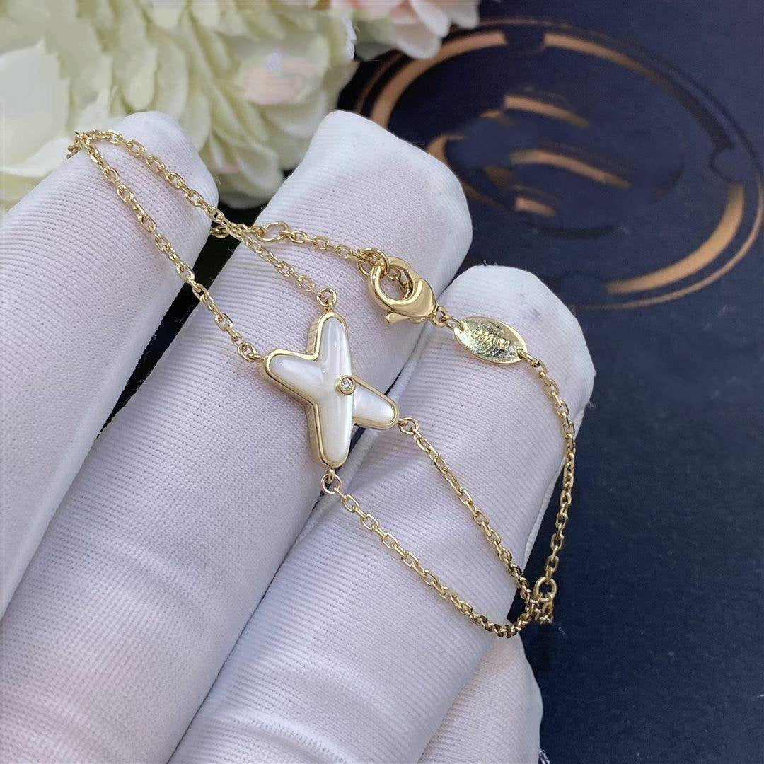 [Eterna Jewels]JEUX BRACELET WEISS PERLMUTT GOLD 1 DIAMANT