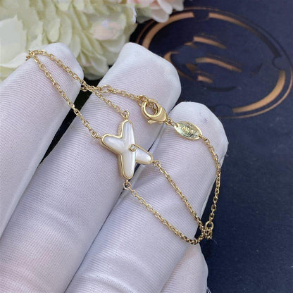 [Eterna Jewels]JEUX BRACELET WEISS PERLMUTT GOLD 1 DIAMANT