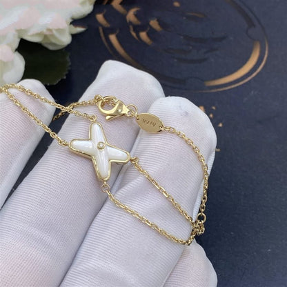 [Eterna Jewels]JEUX BRACELET WEISS PERLMUTT GOLD 1 DIAMANT
