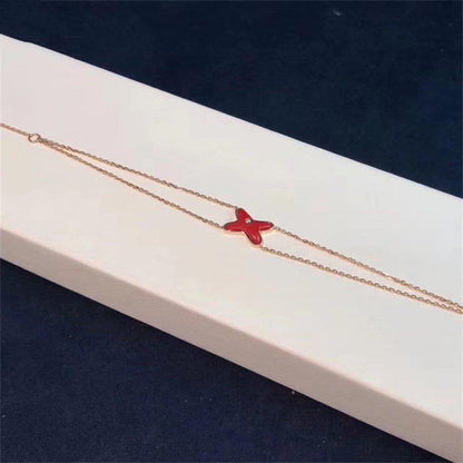 [Eterna Jewels]JEUX ARMBAND CARNELIAN PINK GOLD 1 DIAMOND