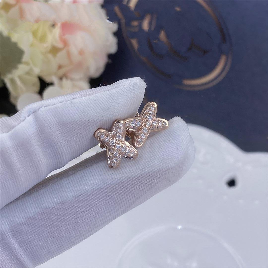 [Eterna Jewels]ピンクゴールドダイヤモンドイヤリング