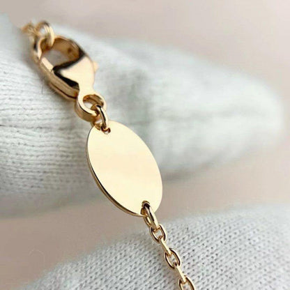 [Eterna Jewels]マラカイト ピンクゴールド ダイヤモンドブレスレット