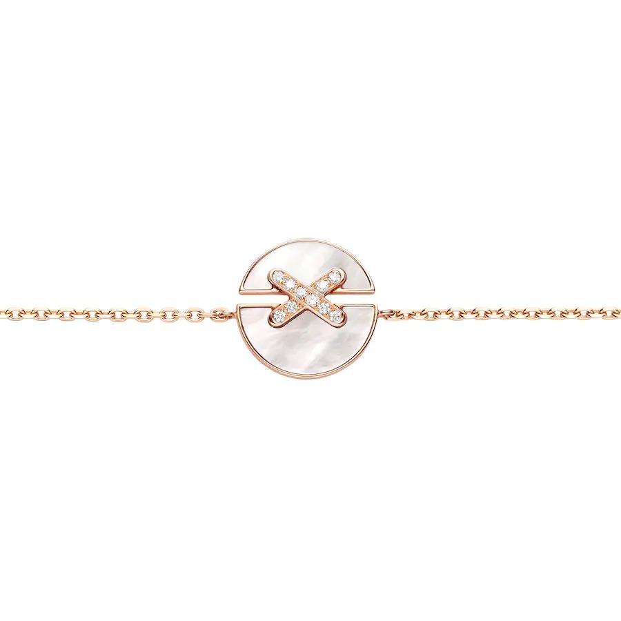 [Eterna Jewels]ARMBAND-SETS PERLMUTT ROSÉGOLD DIAMANTEN