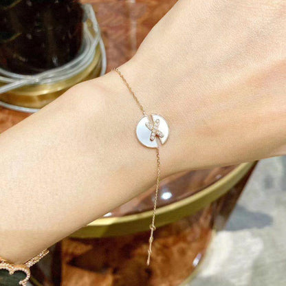 [Eterna Jewels]ARMBAND-SETS PERLMUTT ROSÉGOLD DIAMANTEN