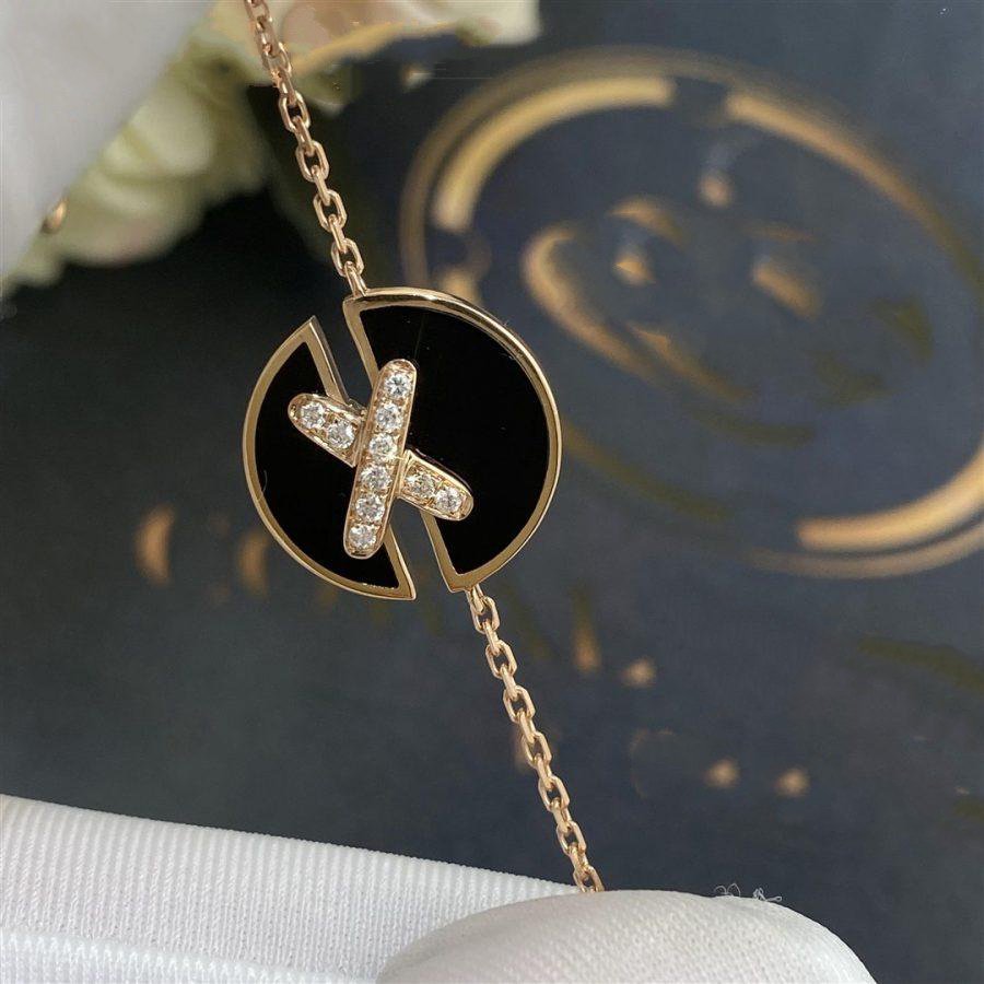 [Eterna Jewels]ONYX ARMBAND ROSÉGOLD DIAMANTEN