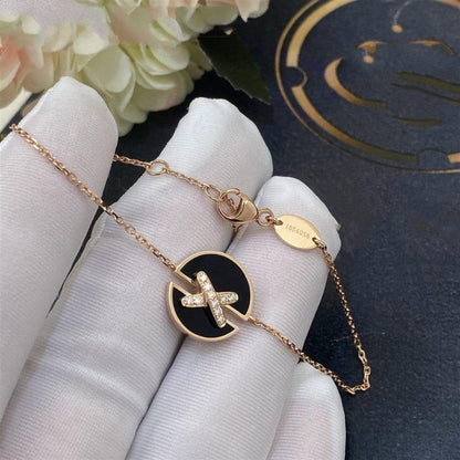 [Eterna Jewels]ONYX ARMBAND ROSÉGOLD DIAMANTEN