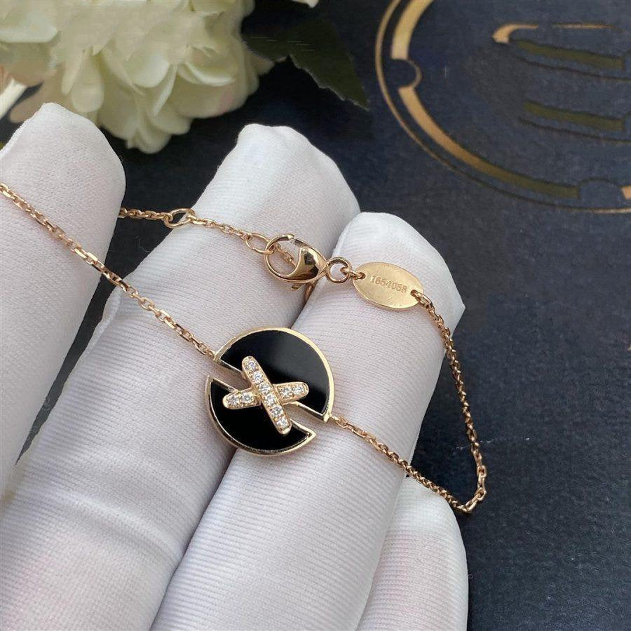 [Eterna Jewels]ONYX ARMBAND ROSÉGOLD DIAMANTEN