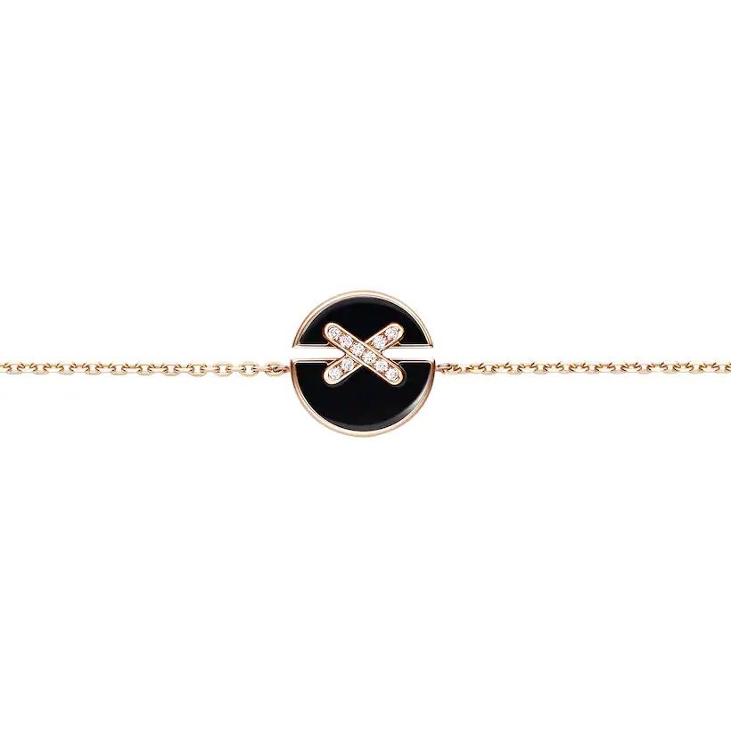 [Eterna Jewels]ONYX ARMBAND ROSÉGOLD DIAMANTEN