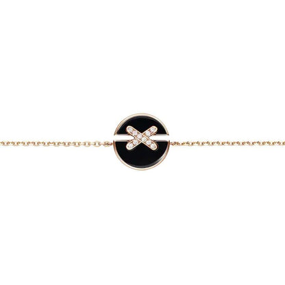 [Eterna Jewels]ONYX ARMBAND ROSÉGOLD DIAMANTEN
