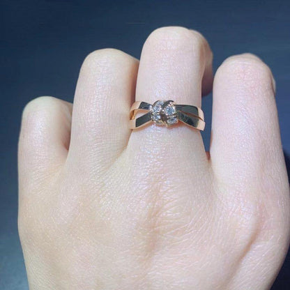 [Eterna Jewels]LIENS RING ROSÉGOLD DIAMANT