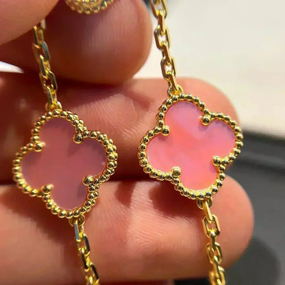 [Eterna Jewels] KLEEBATT 5 MOTIVE ROSA PERLMUTT-ARMBAND KOLLEKTION