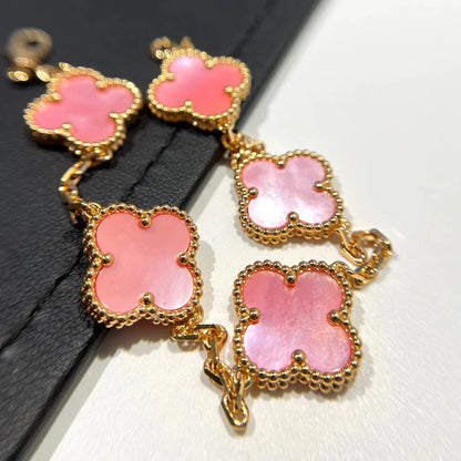 [Eterna Jewels] KLEEBATT 5 MOTIVE ROSA PERLMUTT-ARMBAND KOLLEKTION