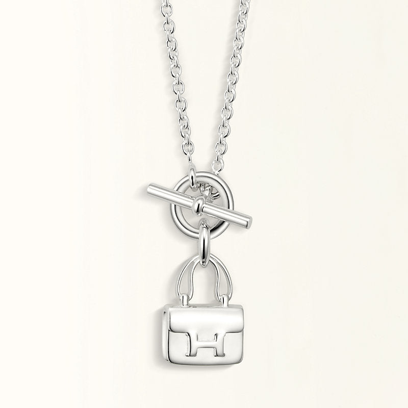 [Eterna Jewels]POP H-ANHÄNGER SILBERNE HALSKETTE