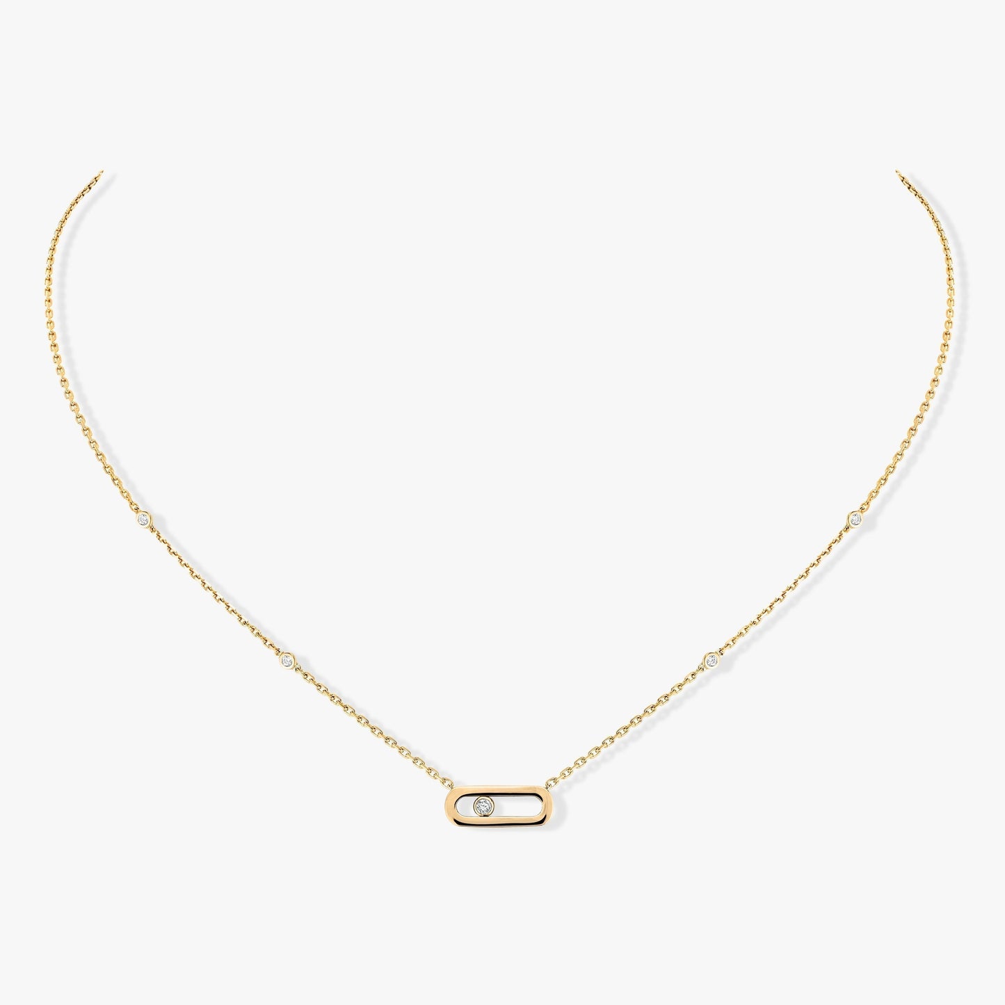 [Eterna Jewels]MOVE UNO DIAMANT-HALSKETTE