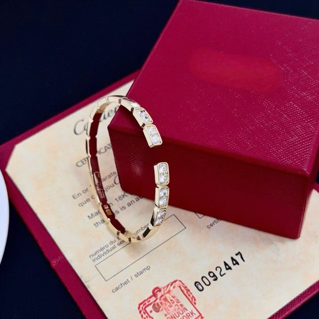 [Eterna Jewels]LOVE DIAMOND OPEN  BRACELET