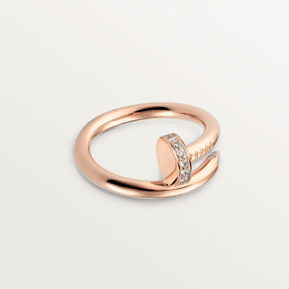 [Eterna Jewels]JUSTE RING 2.6MM HALF DIAMOND
