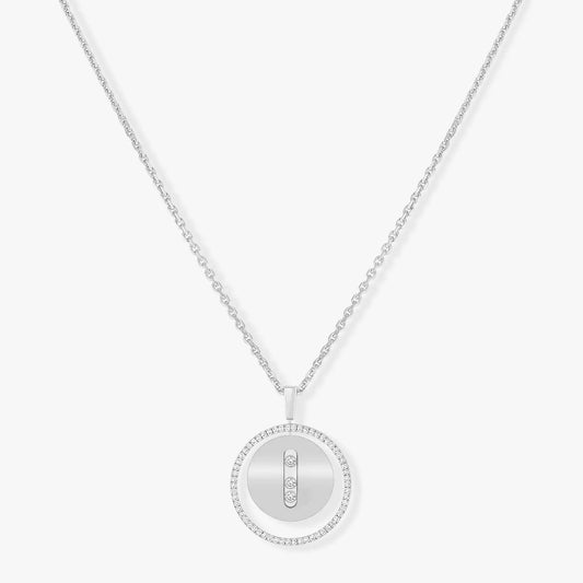 [Eterna Jewels]LUCKY MOVE MM SILBER DIAMANTEN HALSKETTE