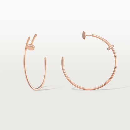 [Eterna Jewels]JUSTE HALF DIAMOND LARGE EARRINGS