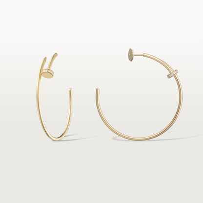 [Eterna Jewels]JUSTE HALF DIAMOND LARGE EARRINGS