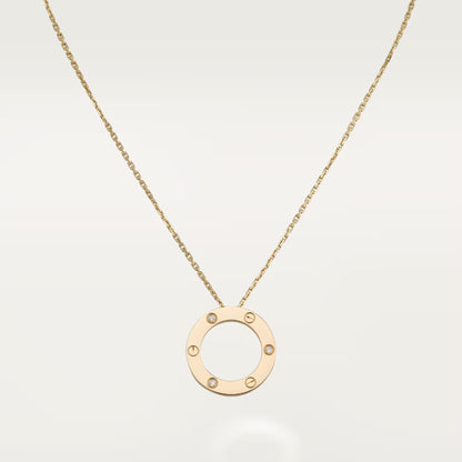 [Eterna Jewels]LOVE NECKLACE 16MM 3 DIAMONDS
