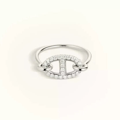 [Eterna Jewels]RONDE KLEINER SILBER-DIAMANTENRING