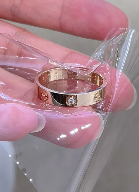 [Eterna Jewels]LOVE RING 4MM 1 DIAMANT