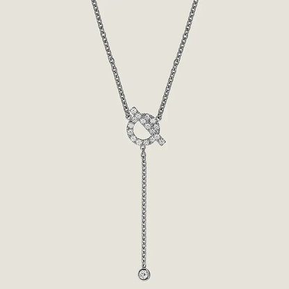 [Eterna Jewels]FINESSE SILBER DIAMANTEN HALSKETTE